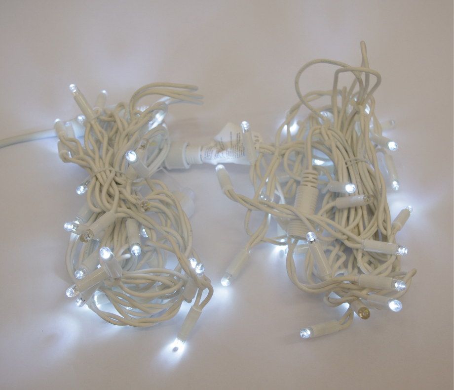 led sveteln&eacute; cenc&uacute;le 3x0,5m studen&aacute; biela flash efekt