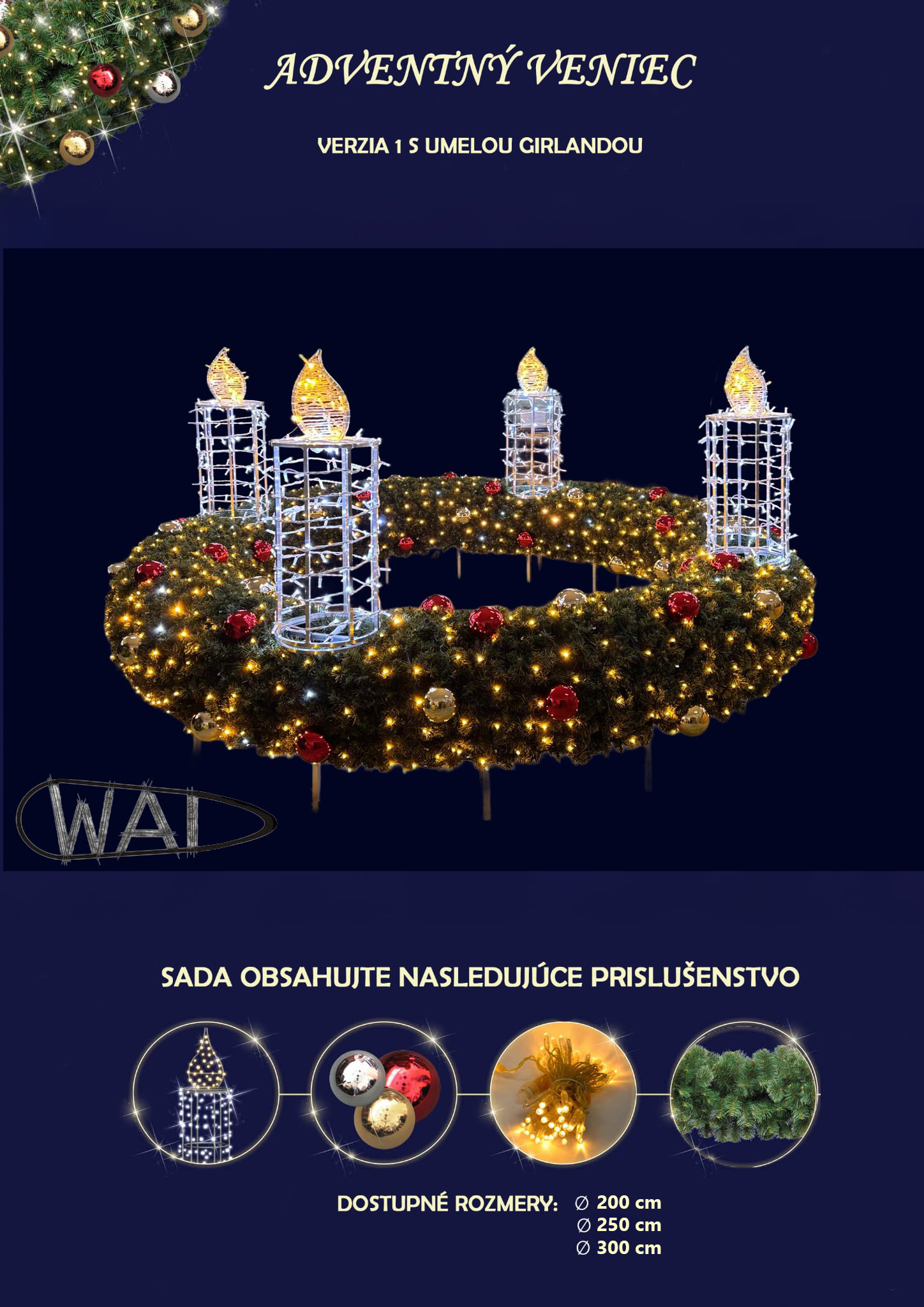 adventn&yacute; sveteln&yacute; veniec